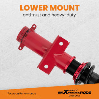 2005 - 2014 compatible for Ford Mustang 24 Ways Adjustable Damper Suspension Kit Coilovers Lowering Kit